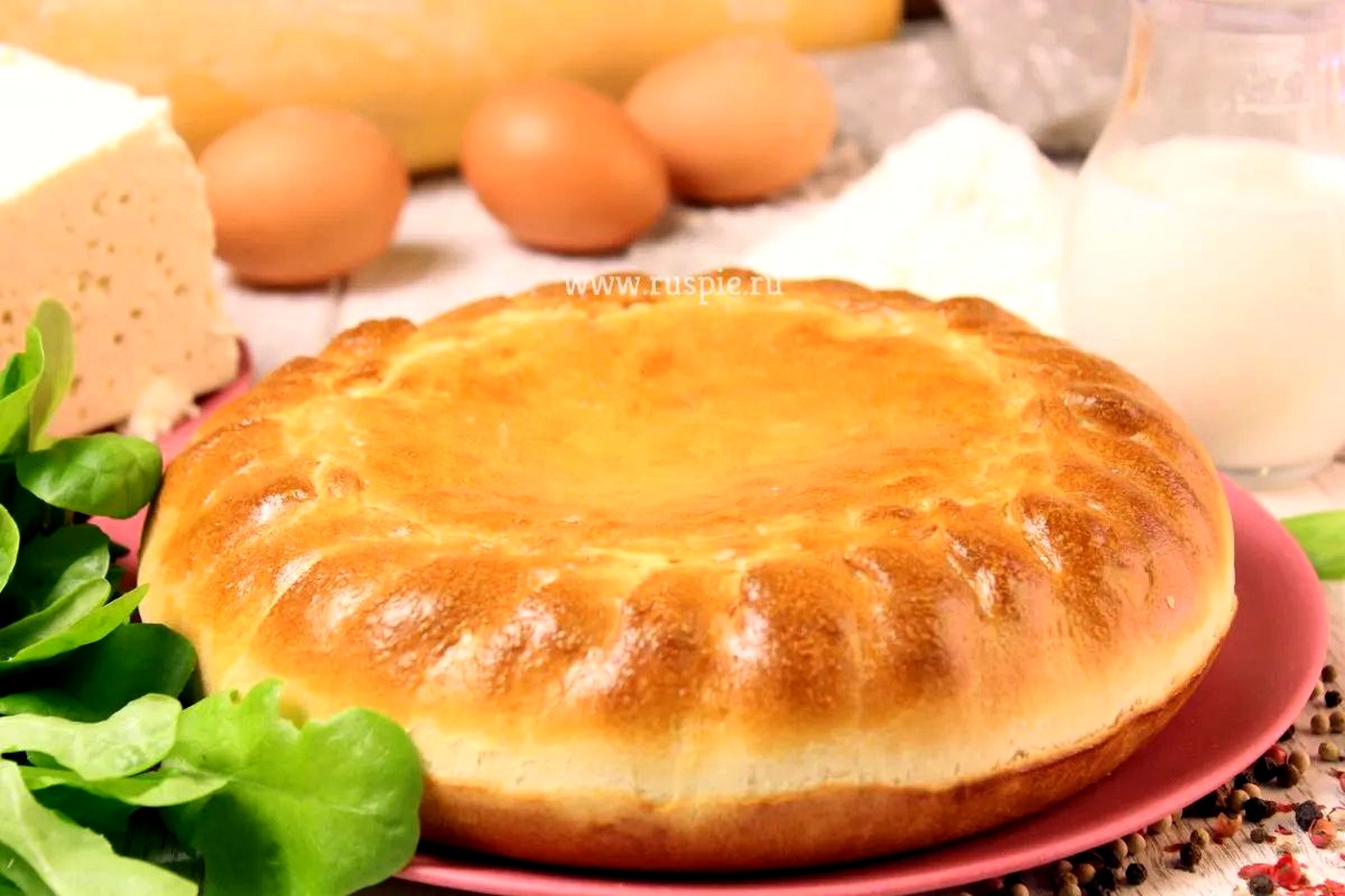Пирог с сыром и шпинатом